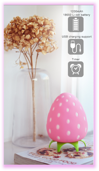 The most beautiful strawberry lamp