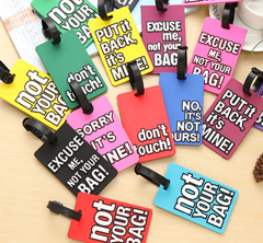pvc luggage tag